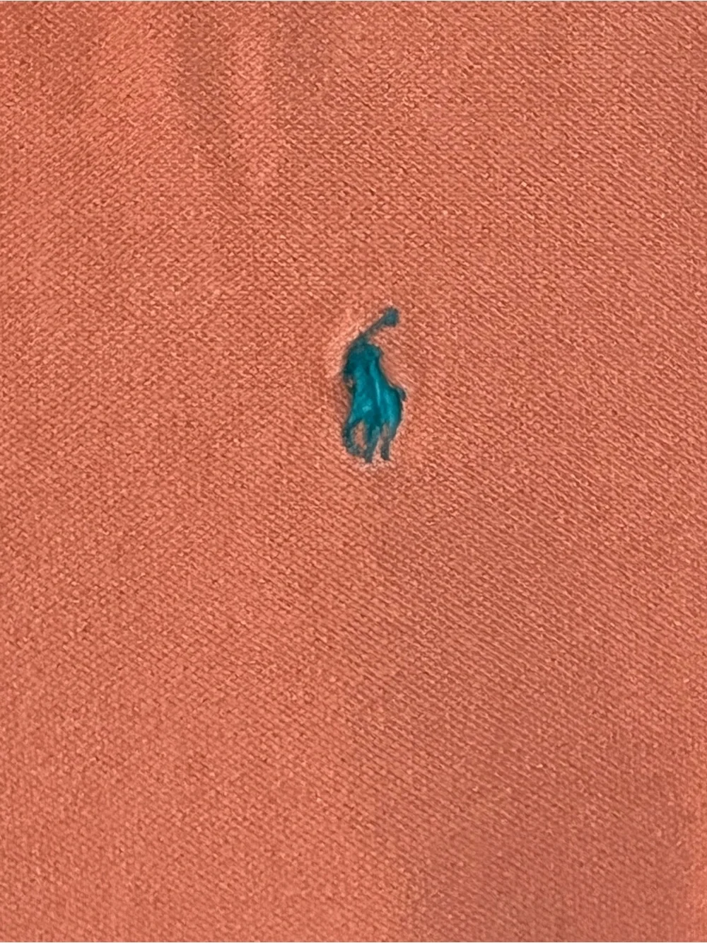 Polo Ralph Lauren Orange Short-Sleeve Polo Boys Shirt Size 20 XL Teal Pony EUC